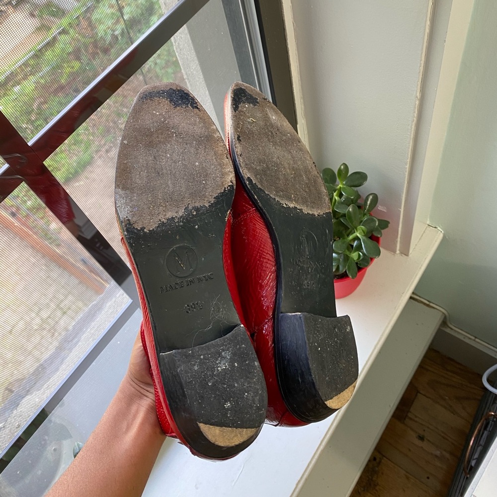 SOLD - Modern Vice Red leather boots with studs - Picture 5 of 5